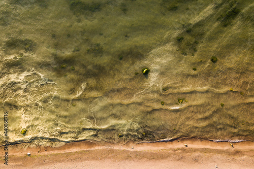 Aerial view of Baltic sea, Latvia. photo