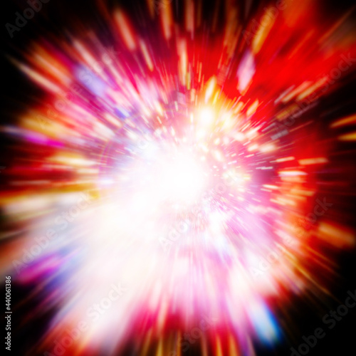 Big bang in space. Science scene. The elements of this image furnished by NASA.