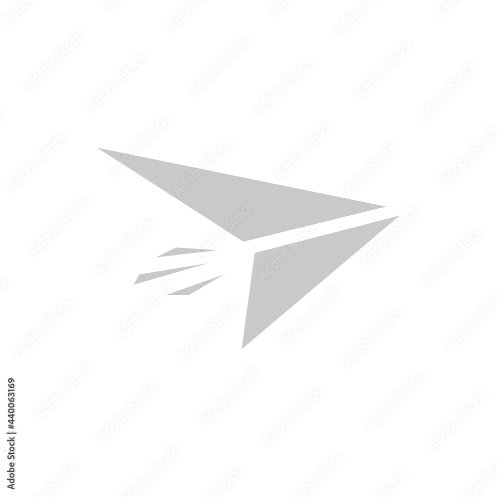 paper airplane icon on a white background, vector illustration paper airplane icon on a white background, vector illustration