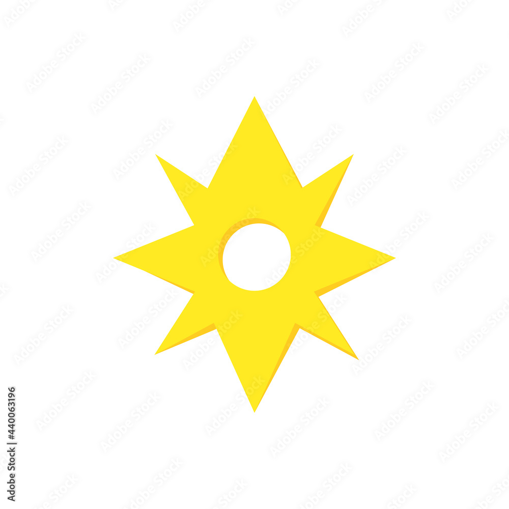 star icon on a white background, vector illustration