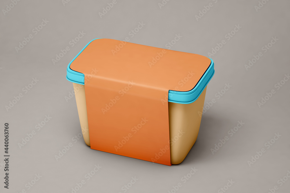 Ice cream mockup on soft color background Ice cream mockup on soft color background