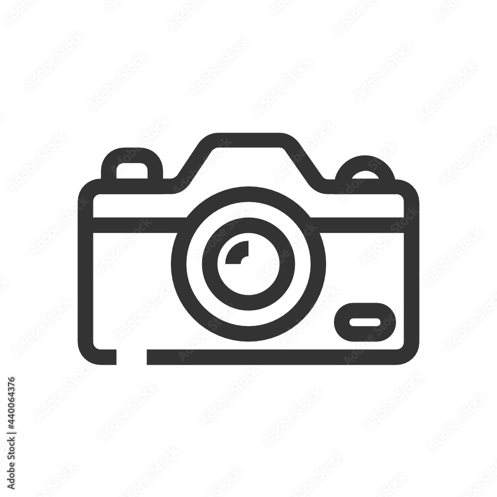 Mirrorless Camera outline icon. Mirrorless Camera outline icon.