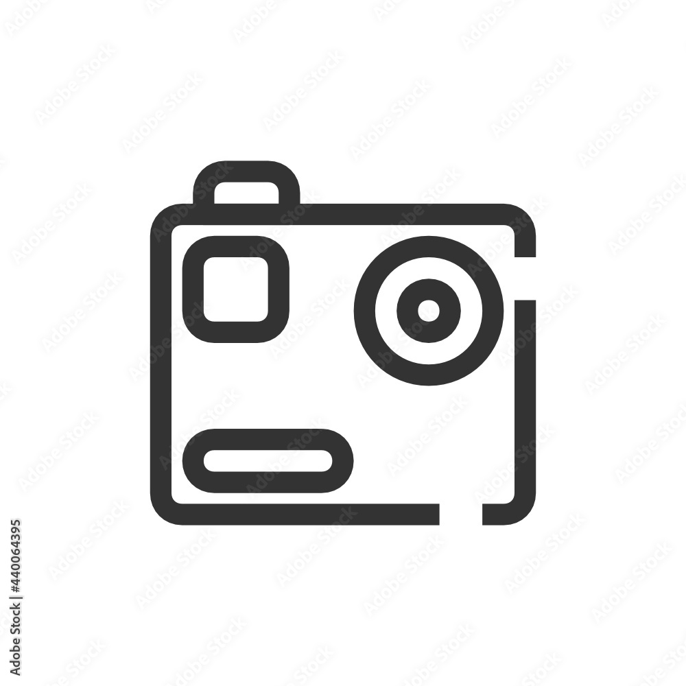 Compact Camera outline icon. Compact Camera outline icon.