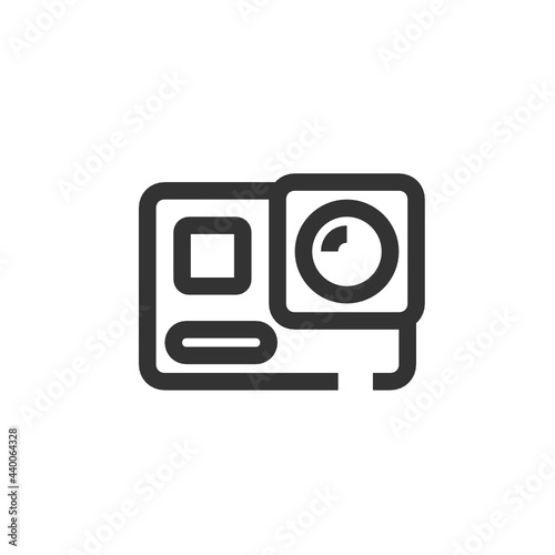 Action Camera outline icon.