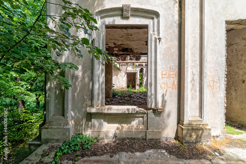 Gunaros  Serbia - May 28  2021  The abandoned summer house  Engelman  is a legacy of the large Engelman family  built at the beginning of the 20th century.
