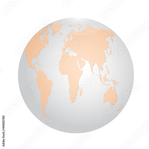 world map with globe