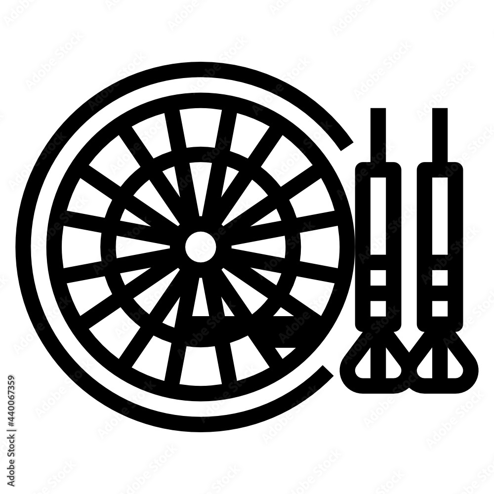 darts line icon darts line icon
