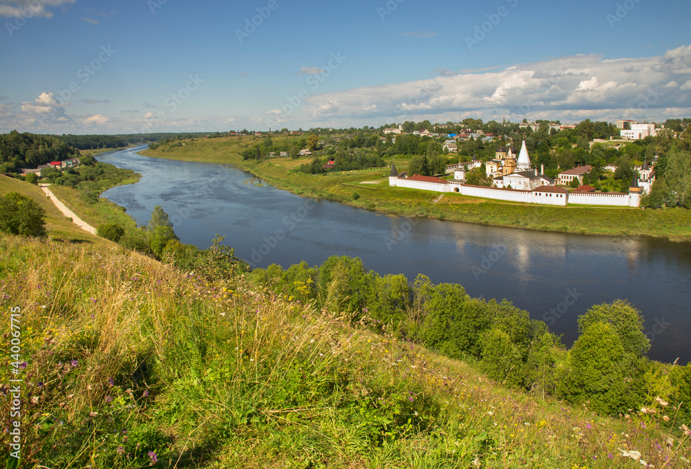 Holy Dormition monastery in Staritsa. Tver Oblast. Russia