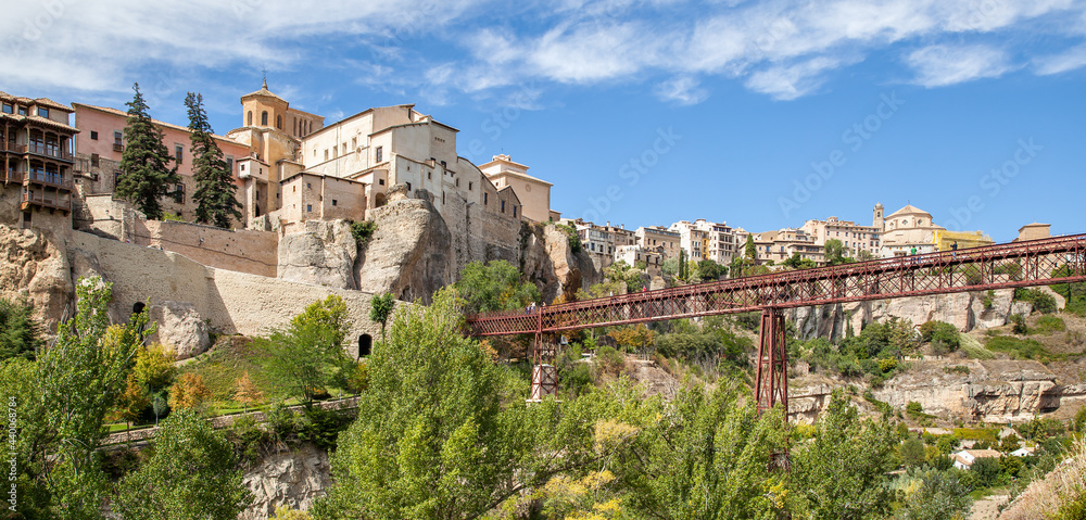 Panoramic view of the old town of Cuenca