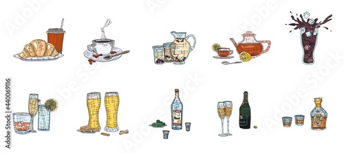 a large selection of drinks from the restaurant