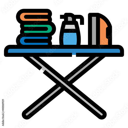 ironing line icon