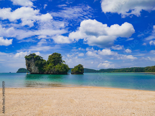 Beautiful scenery at Nopparat Thara Beach, Krabi, Thailand