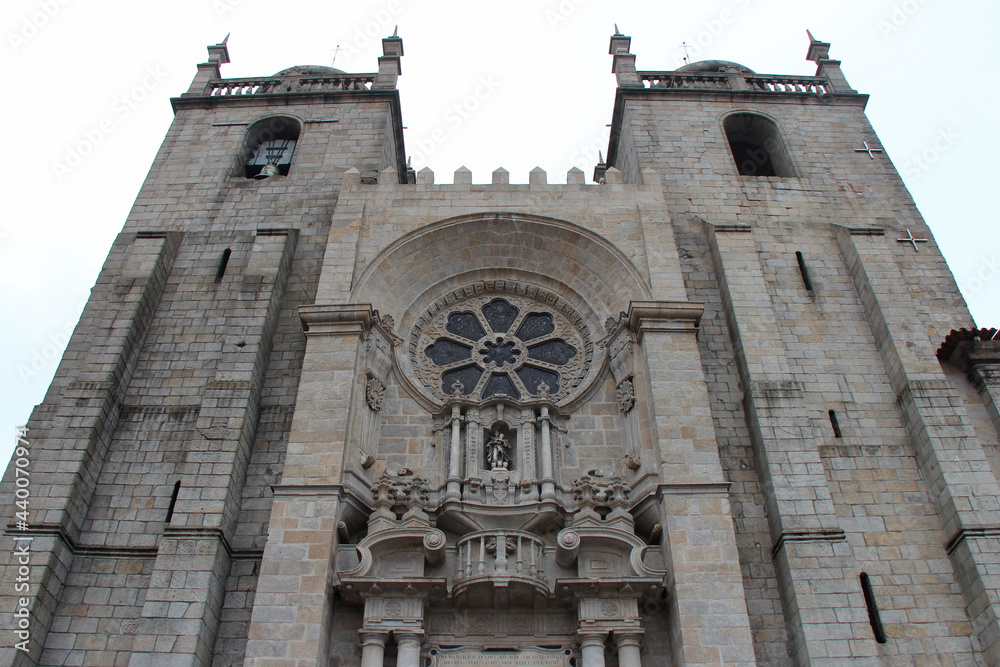 cathedral in porto (portugal) 