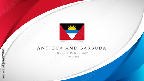 Abstract independence day of Antigua and Barbuda country banner with elegant 3D background Free Download Abstract independence day of Antigua and Barbuda country banner with elegant 3D background - GFXLoad