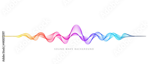 Vector background with color abstract wave dots