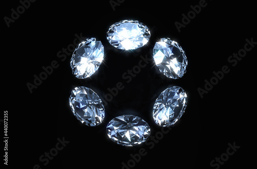 Circle Array Of Diamonds