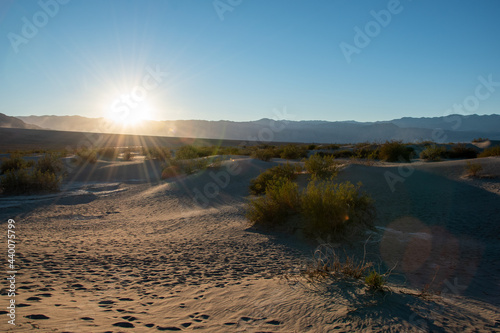 Sand Dunes at Sunset
