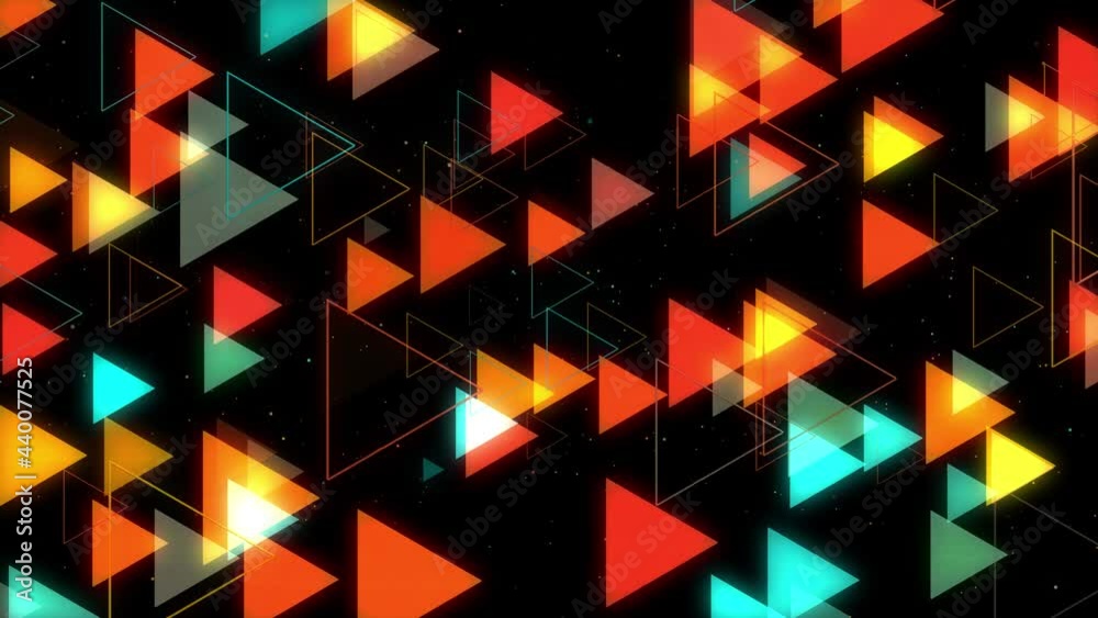 Abstract directional neon arrow geometric background. Data flow. Optical fiber. Explosion star. Seamless loop 4k motion effect.