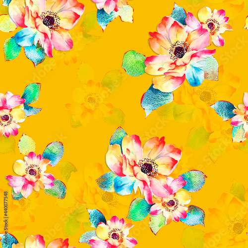 floral digital print seamless  © Fashion Street