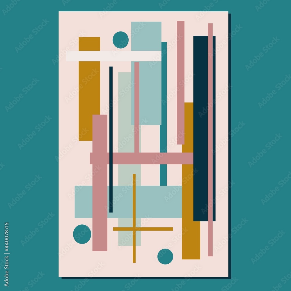 Abstract Geometric mid century modern wall art. Geometry shapes wall decor. Minimalist Scandinavian wall decorations. Abstract Geometric mid century modern wall art. Geometry shapes wall decor. Minimalist Scandinavian wall decorations.