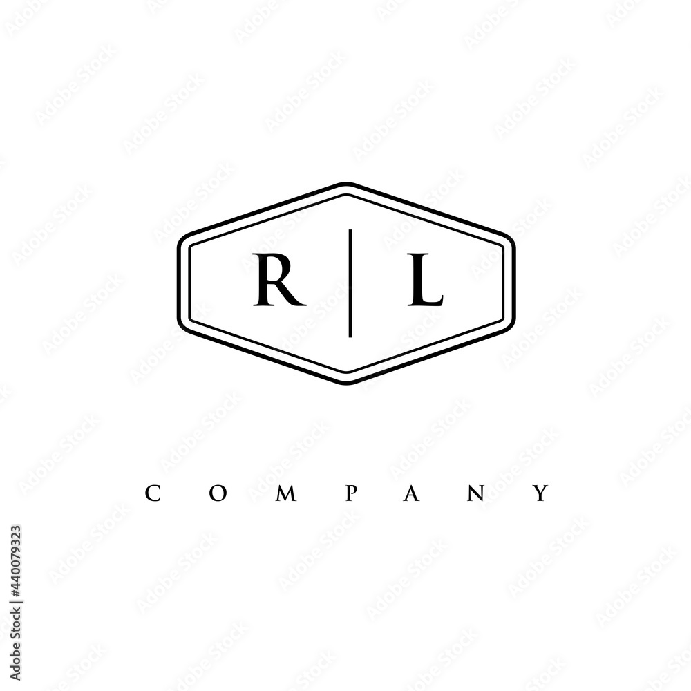 initial RL logo design vector initial RL logo design vector