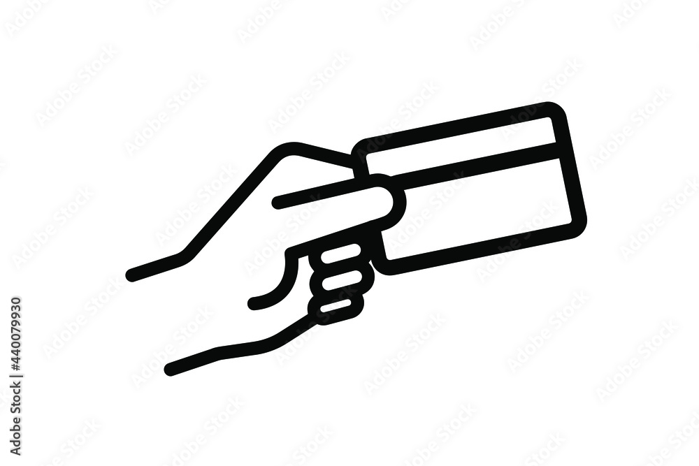 credit card icon on white background credit card icon on white background
