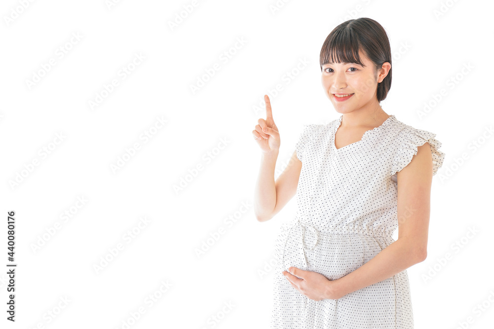 妊娠した若い女性 妊娠した若い女性