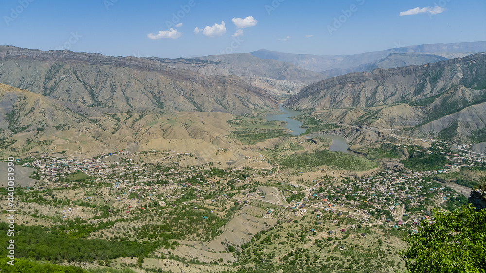 Russia, Dagestan, Mountain landscape. Gunib area