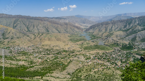Obraz na płótnie Russia, Dagestan, Mountain landscape. Gunib area w salonie