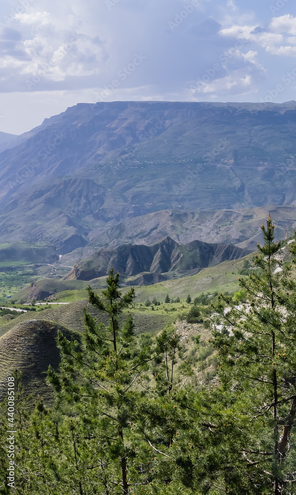 Russia, Dagestan, Mountain landscape. Gunib area