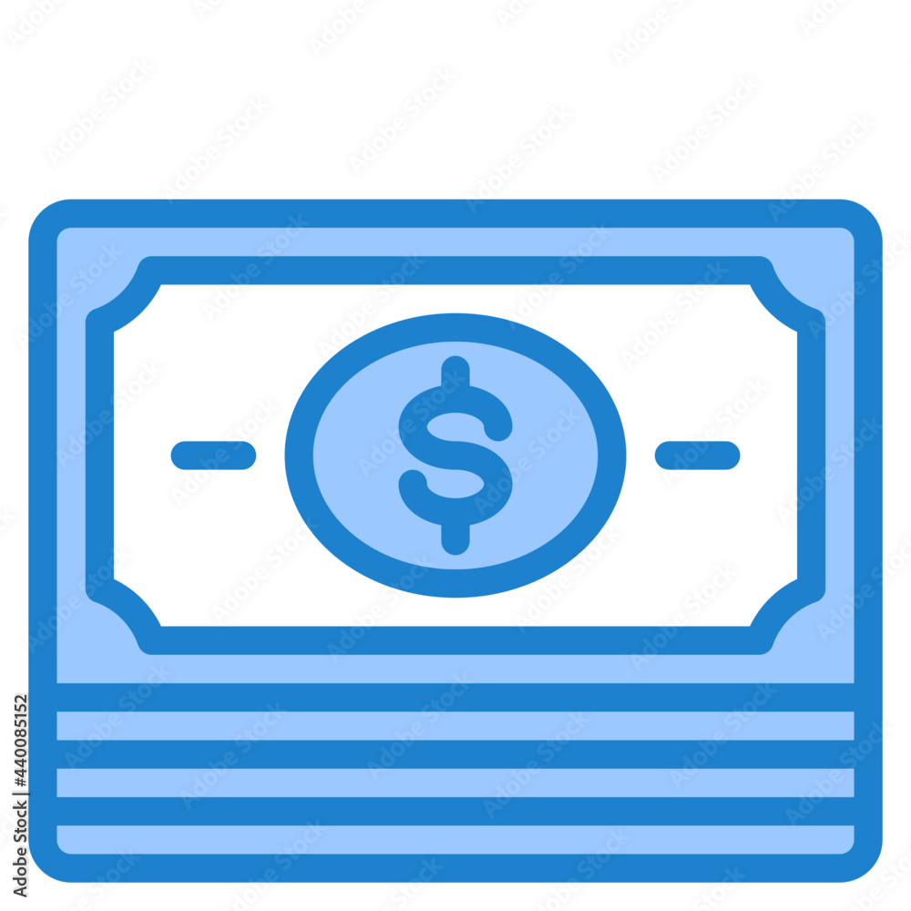 Money blue style icon Money blue style icon