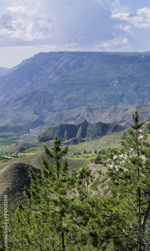Obraz na płótnie Russia, Dagestan, Mountain landscape. Gunib area w salonie