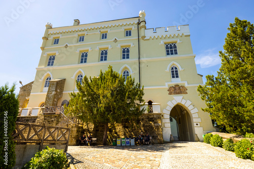 Trakoscan castle in rural Croatia photo