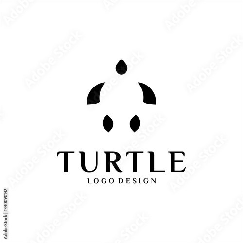 turtle abstract logo terrapin tortoise in undersea vector