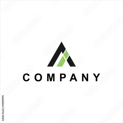 modern AI IA letter logo,abstract and geometric vector business technology