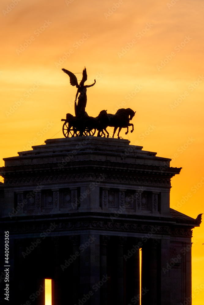 Obraz premium Rear view of the Altare della Patria