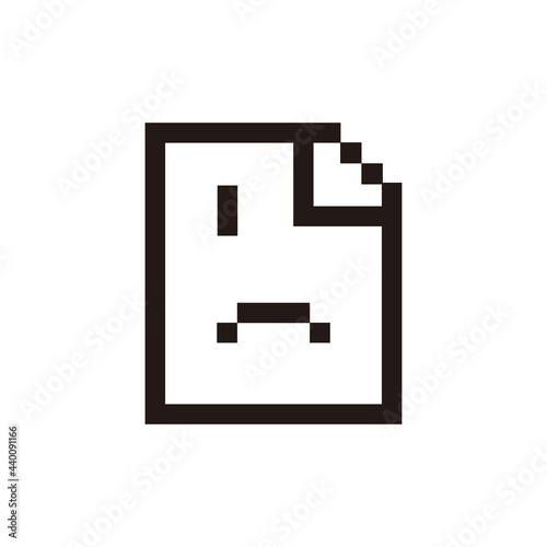 Error 500 page, empty page symbol