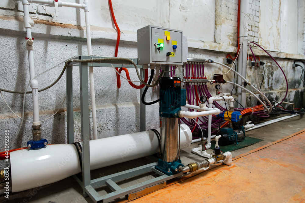 Automatic water filtration system. car wash concept Stock Photo Adobe