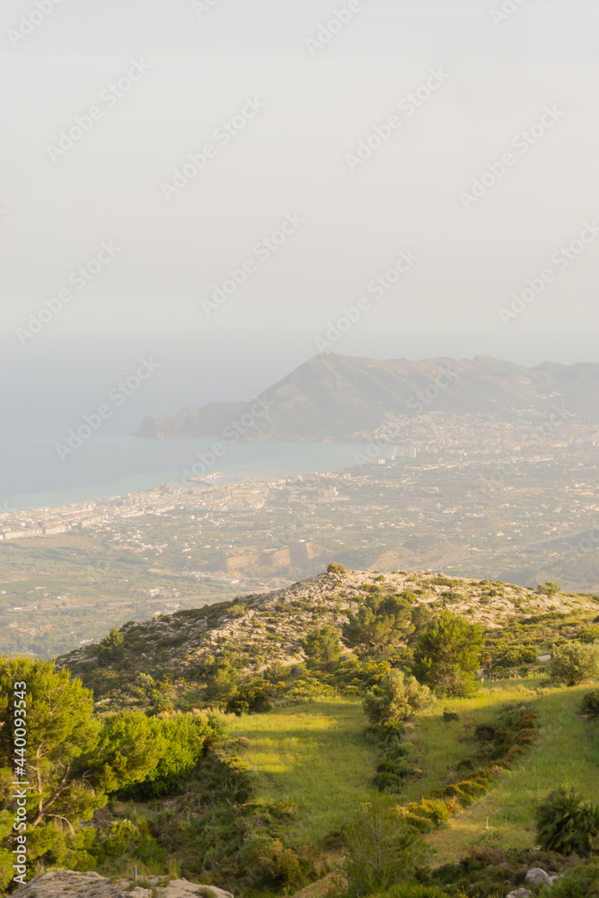 Mediterranean landscape from the mountains