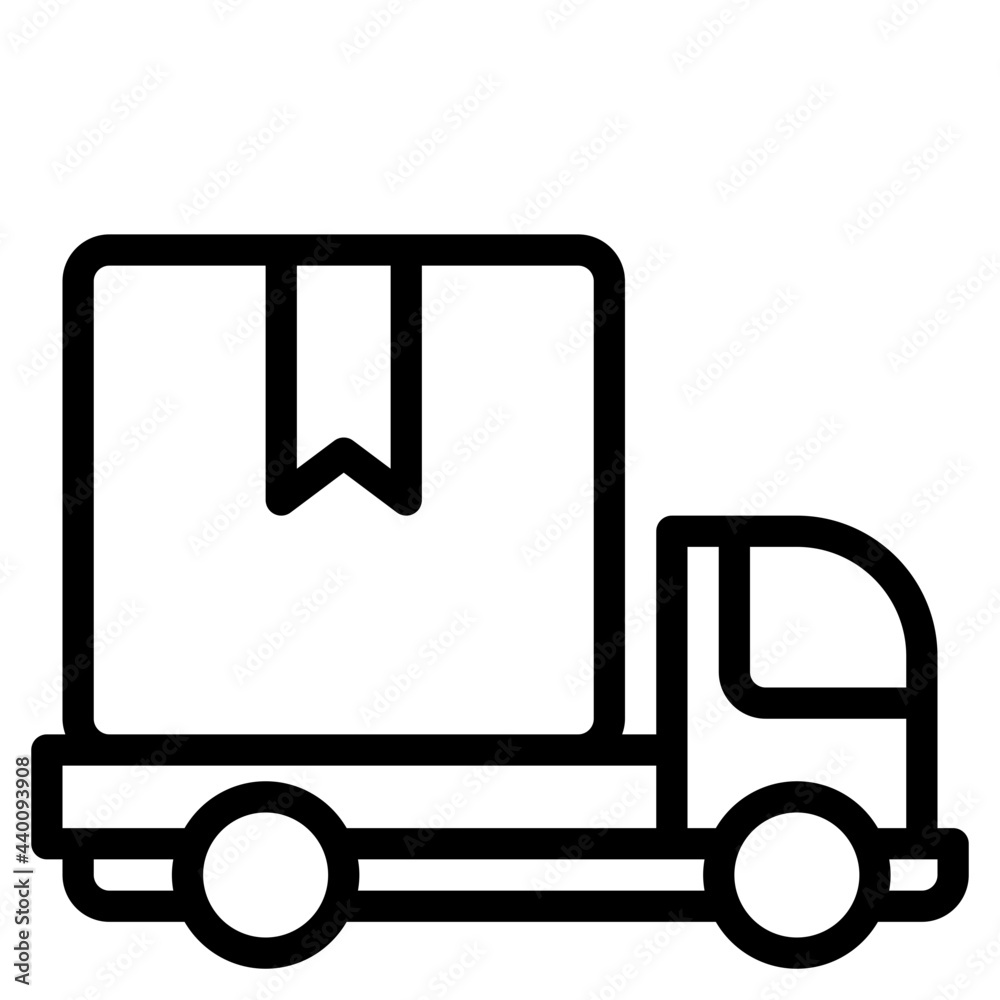 Truck outline style icon Truck outline style icon