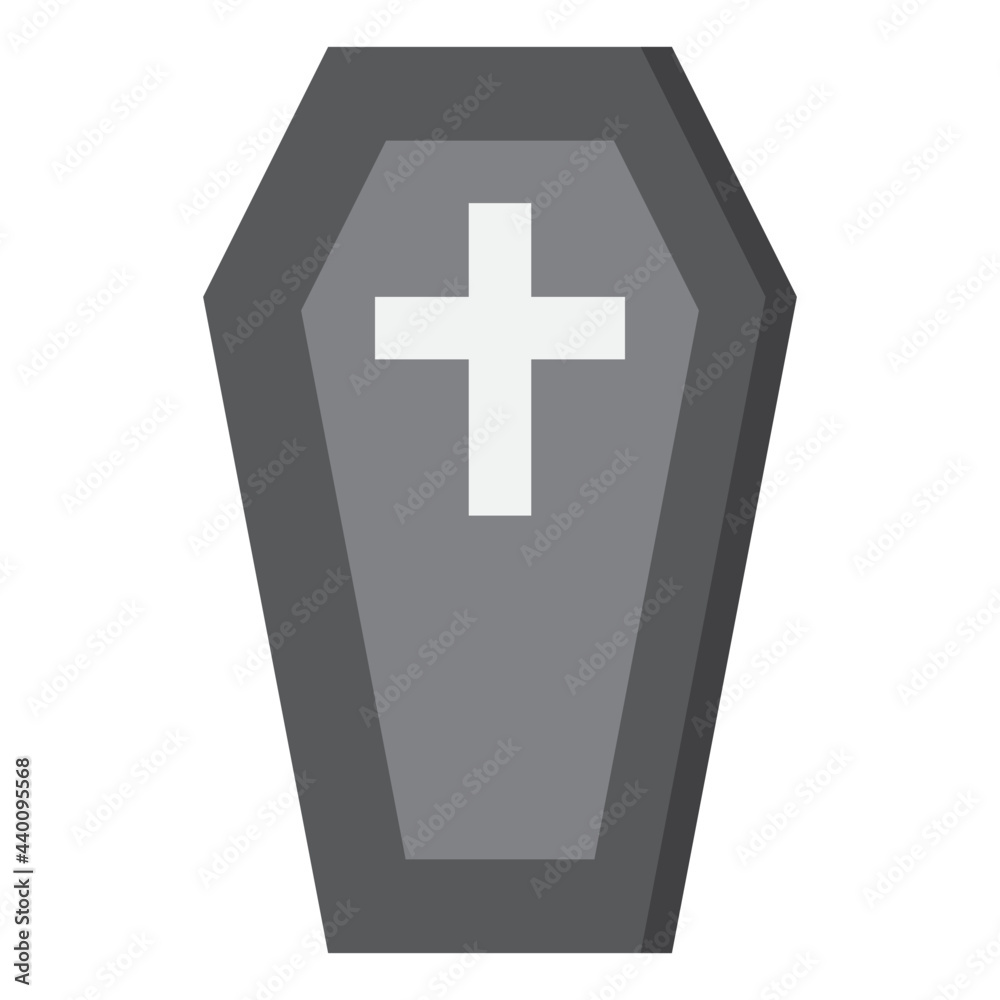 Coffin flat style icon Coffin flat style icon