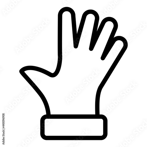 Trendy vector design of lab glove