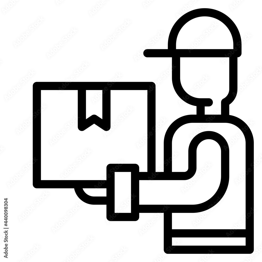 Delivery outline style icon Delivery outline style icon