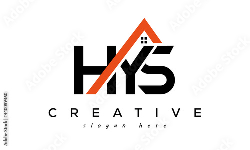 HYS letters real estate construction logo vector photo