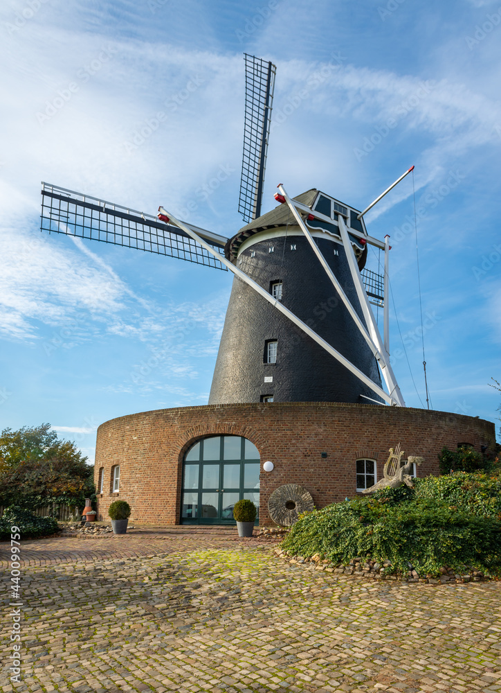 Highest located dutch windmill from 1858 in Voerendaal, Province Limburg