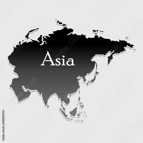 map asia silhouette