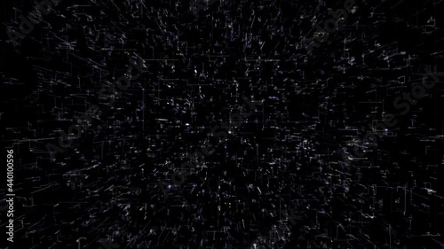 Wallpaper Mural Big data space technology computer motion graphic 3D render background Torontodigital.ca