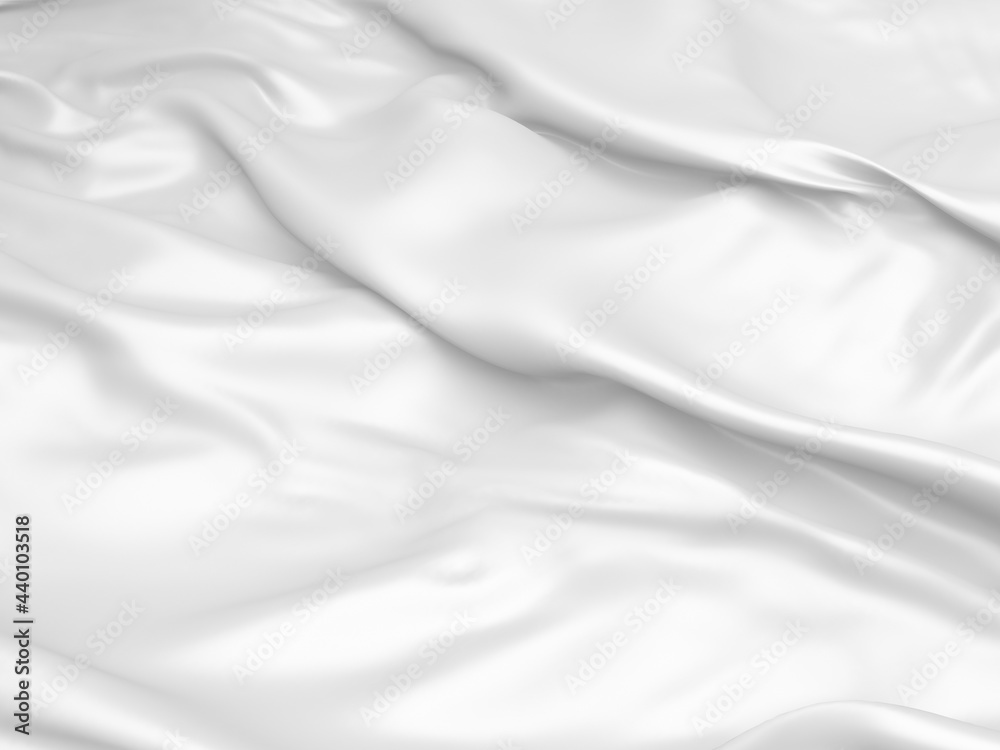 Naklejka premium White fabric texture background. Luxury cloth background