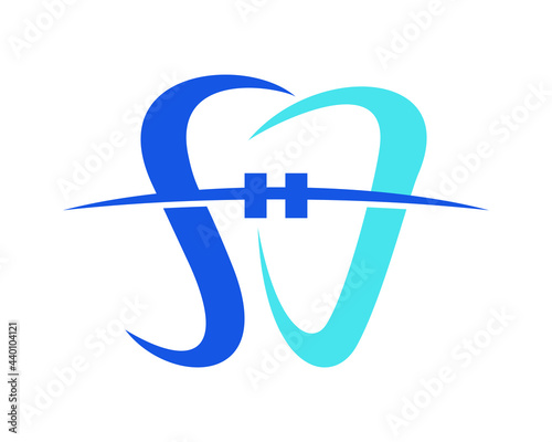 Dental orthodontic s c logo template