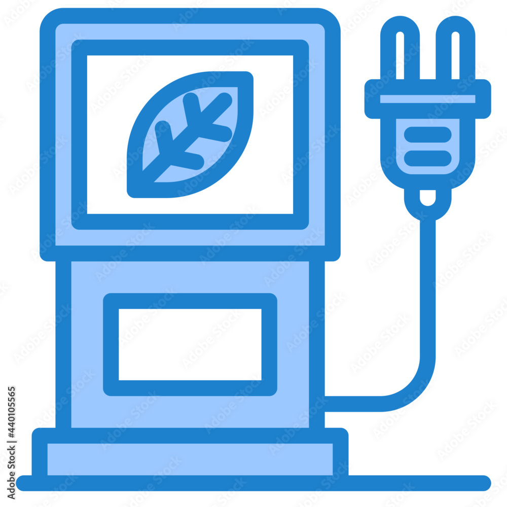 Eco energy blue style icon Eco energy blue style icon